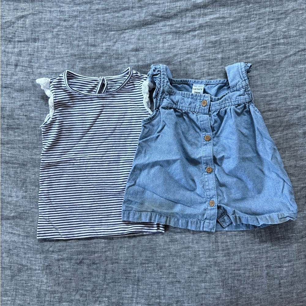 Osh Kosh/Carter’s summer top bundle, 2T